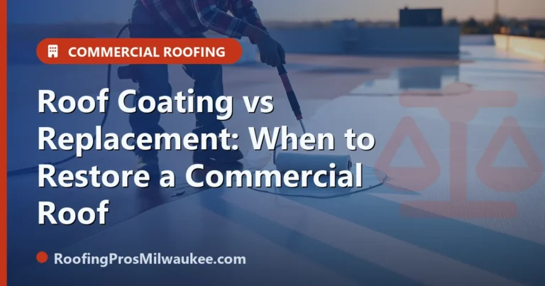 Roof Coating vs Replacement: When to Restore a Commercial Roof - RoofingPros Milwaukee