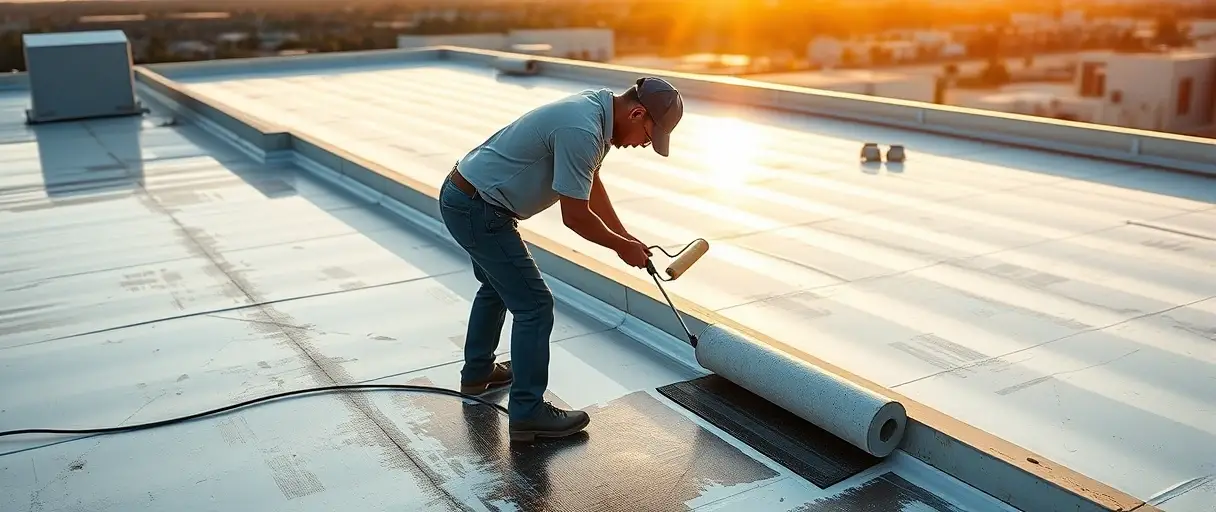 Applying a silicone roof coating